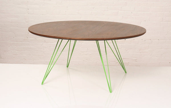 Tronk Williams Coffee Table - Circular Small Maple Blood Red