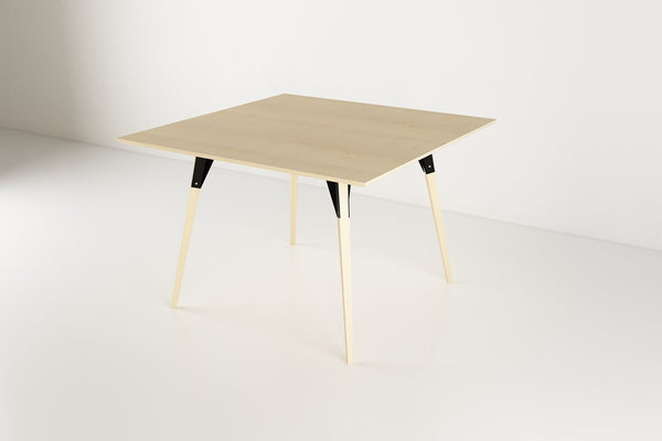 Tronk Clarke Dining Table - Square Small Walnut Black