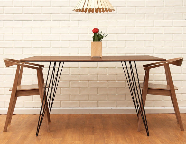 Tronk Williams Dining Table - Square Small Maple Blood Red