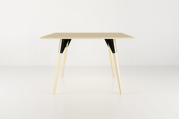 Tronk Clarke Dining Table - Square Small Walnut Black