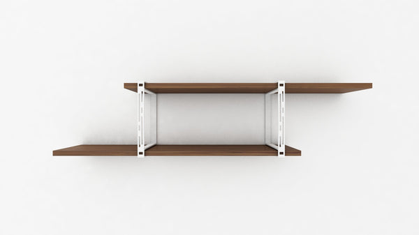 Tronk Evans Shelving System Package A Black Walnut