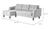 Moe's Belagio Sofa Bed w/ Chaise