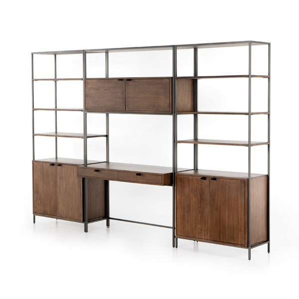 Four Hands Trey Modular Wall 2 Bookcase Desk