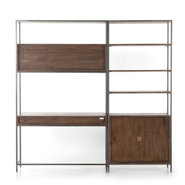 Four Hands Trey Modular Wall Bookcase Desk