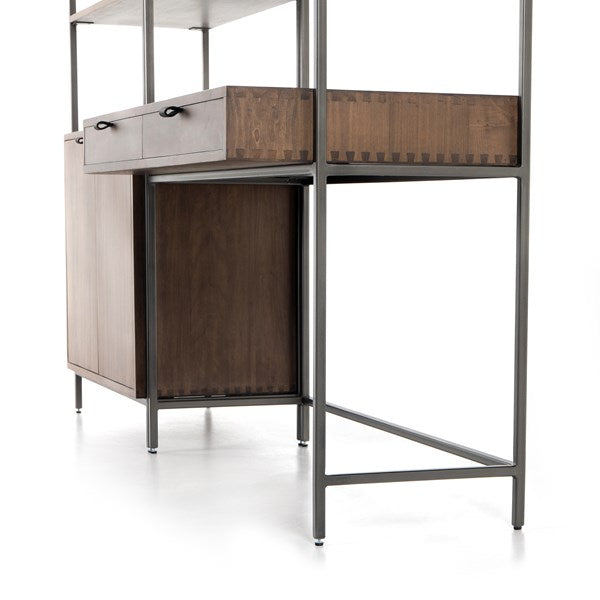 Four Hands Trey Modular Wall Bookcase Desk