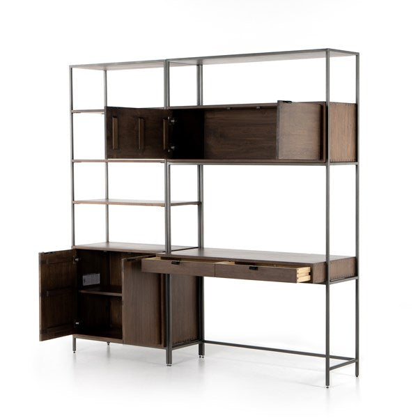 Four Hands Trey Modular Wall Bookcase Desk