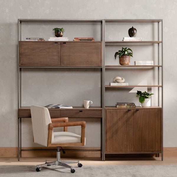Four Hands Trey Modular Wall Bookcase Desk