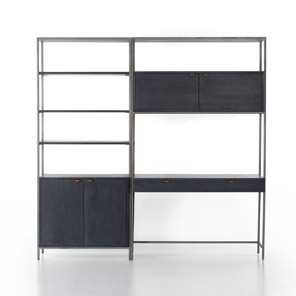 Four Hands Trey Modular Wall Bookcase Desk
