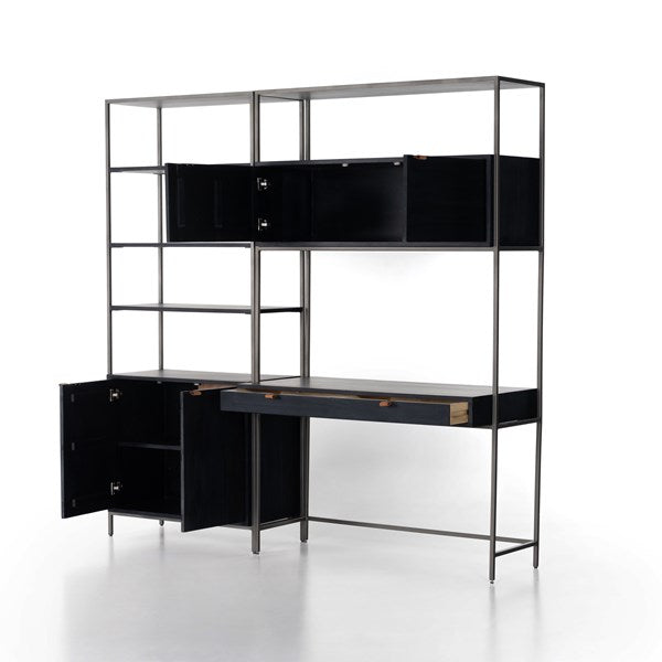 Four Hands Trey Modular Wall Bookcase Desk