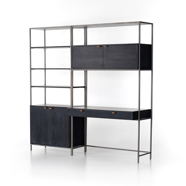 Four Hands Trey Modular Wall Bookcase Desk