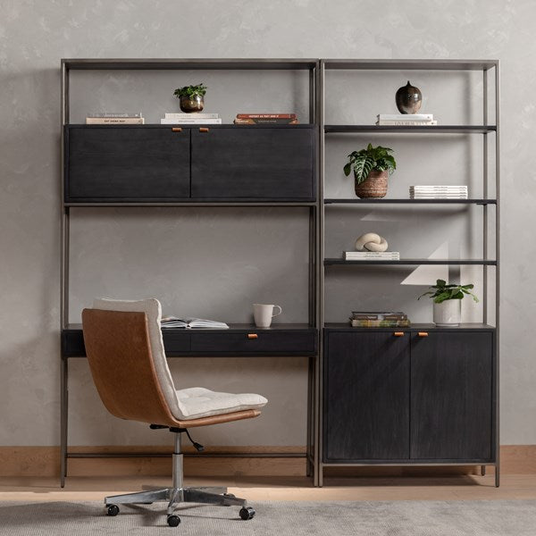 Four Hands Trey Modular Wall Bookcase Desk