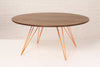 Tronk Williams Coffee Table - Circular Small Walnut Orange