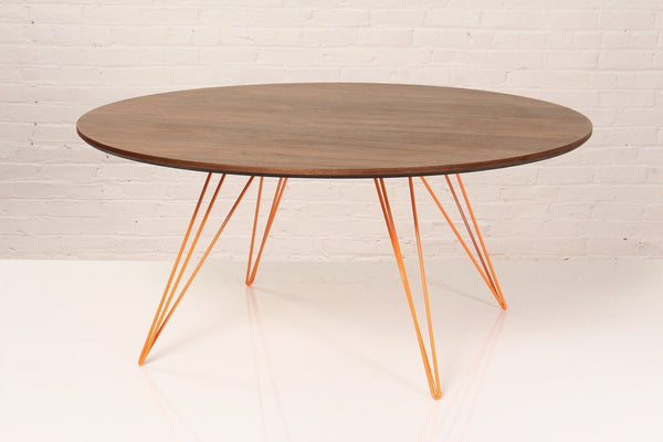 Tronk Williams Coffee Table - Circular Small Maple Blood Red