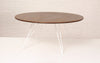 Tronk Williams Coffee Table - Circular Small Walnut White