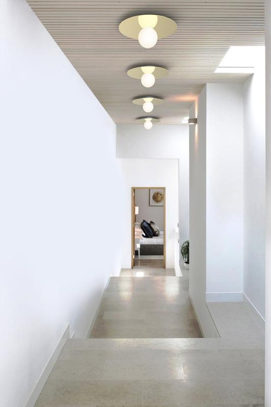 Pablo Bola Disc Wall/Ceiling Light Brass Medium 