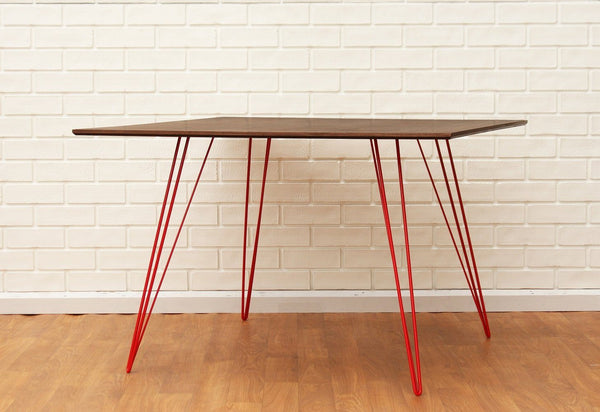 Tronk Williams Dining Table - Square Small Maple Blood Red