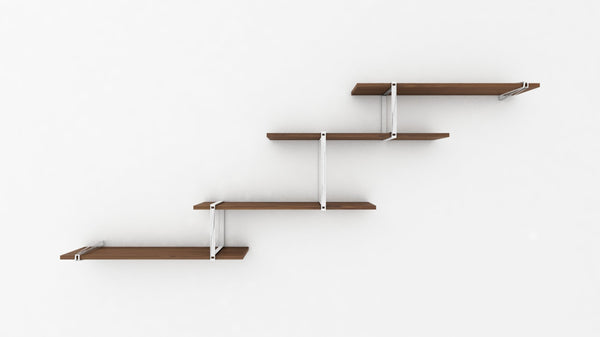 Tronk Evans Shelving System Package A Black Walnut