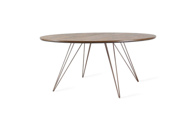 Tronk Williams Coffee Table - Circular Small Maple Blood Red