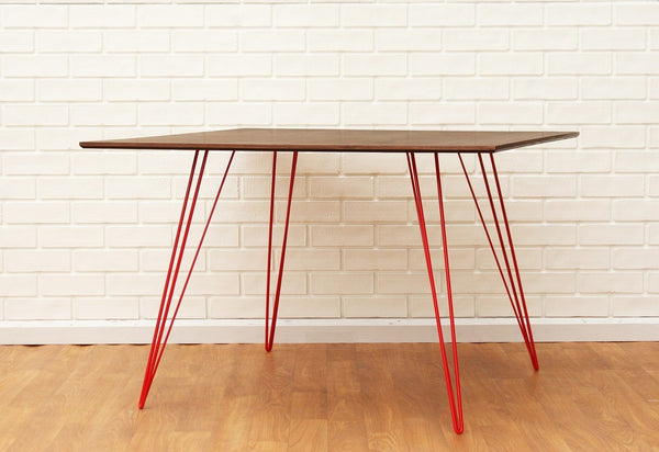 Tronk Williams Dining Table - Rectangular Small Maple Blood Red