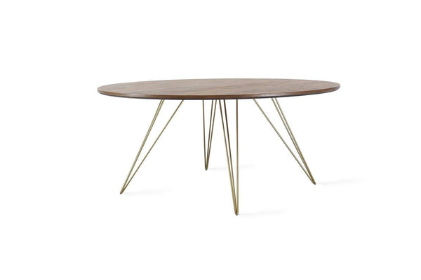 Tronk Williams Coffee Table - Circular Small Maple Blood Red
