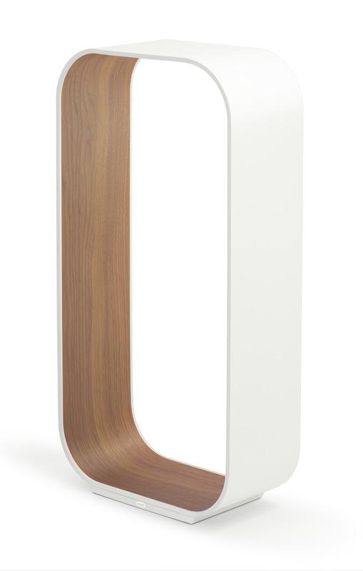 Pablo Contour Table Lamp White & White Oak Small 