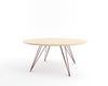 Tronk Williams Coffee Table - Circular Large Maple Blood Red