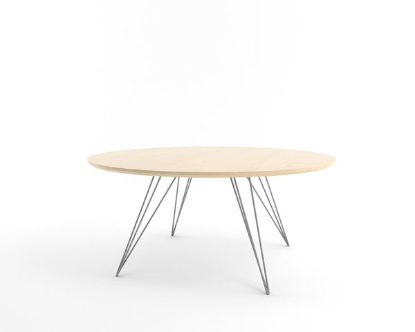 Tronk Williams Coffee Table - Circular Small Maple Blood Red