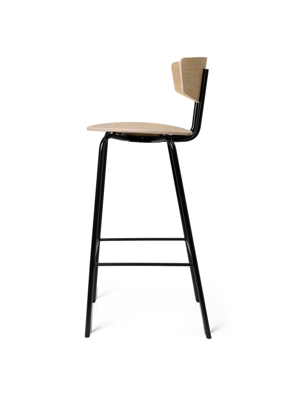 Ferm Living Herman Bar Stool - Low Painted Oak Veneer 