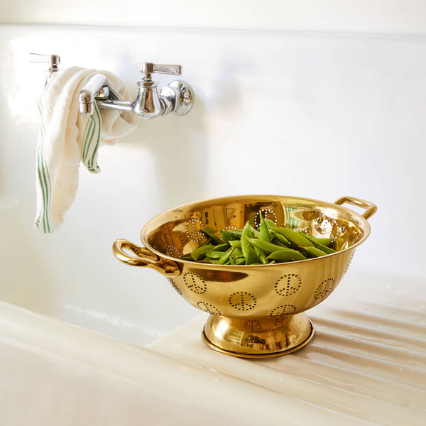 Sir Madam Brass Peace Colander