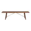 Another Country Seating Bench Two Walnut 63" W x 11.81" D x 17.31" H 