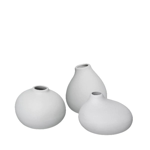 Blomus Nona Porcelain Mini Vases - Set of 3