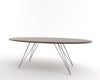 Tronk Williams Coffee Table - Oval Thin Walnut Gray