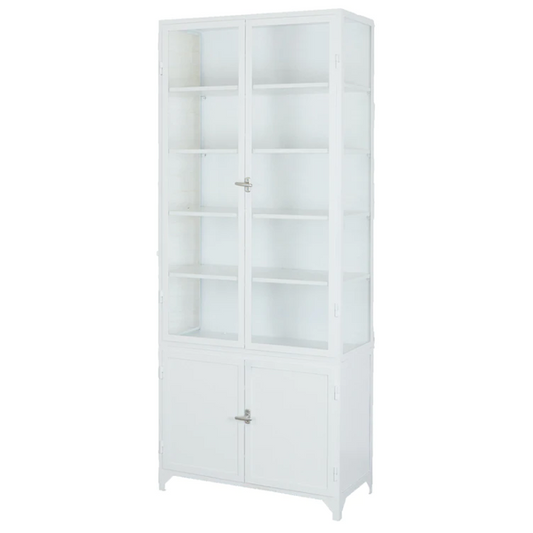 etúHOME 2-Door Glass Storage Cabinet
