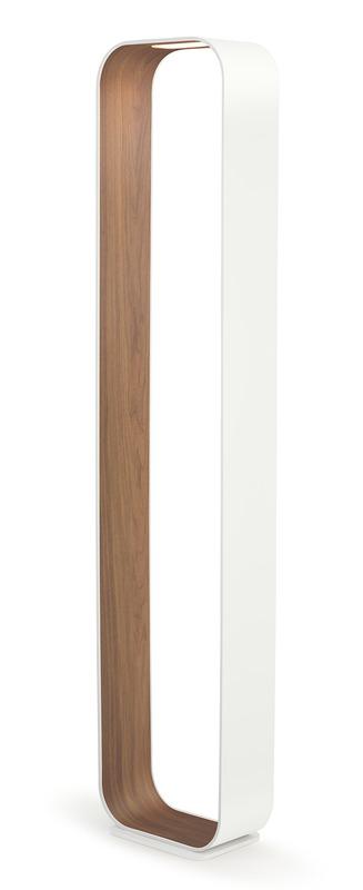 Pablo Contour Floor Lamp White & White Oak 