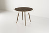 Tronk Clarke Dining Table - Circular Small Walnut White