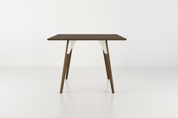 Tronk Clarke Dining Table - Square Small Walnut Black