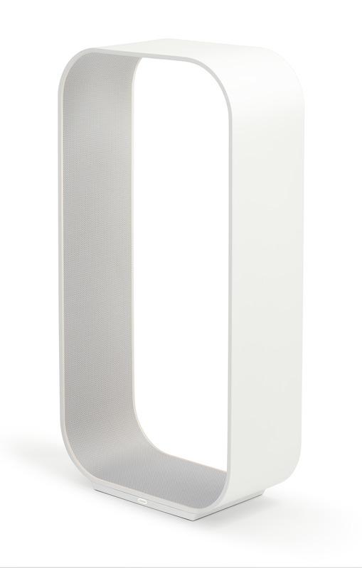 Pablo Contour Table Lamp White & White Oak Small 