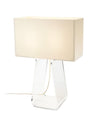 Pablo Tubetop Table Lamp White & Clear Medium 