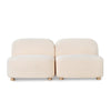 Gus Circuit Modular 2-pc Armless Sofa Huron Ivory 