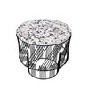 BEND Terrazzo Side Table Black 