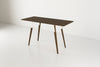 Tronk Clarke Desk No Drawer Walnut White