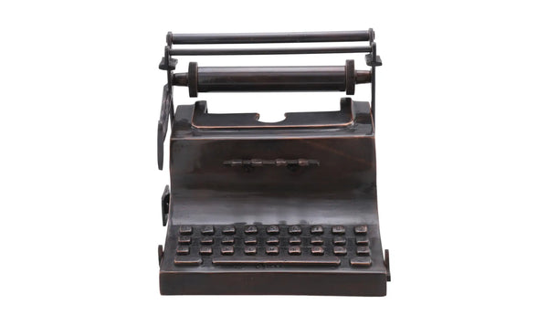 Moe's Typewriter Sculpture Antique Copper