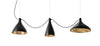 Pablo Swell String Linear Pendant Black / Brass 