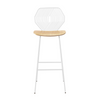 Bend Wood & Wire Bar Stool