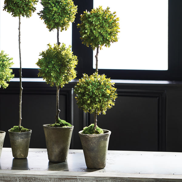 Napa Home & Garden Barclay Butera Faux Boxwood Topiary Potted
