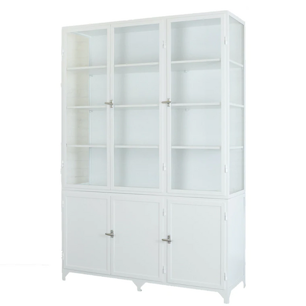 etúHOME 3-Door Glass Storage Cabinet