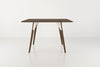 Tronk Clarke Dining Table - Rectangular Small Walnut White