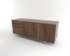 Tronk Chapman Small Credenza Storage Unit Walnut White 