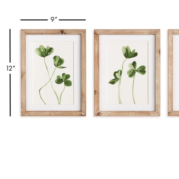 Napa Home & Garden Clover Cuttings Petite Prints - Set of 3