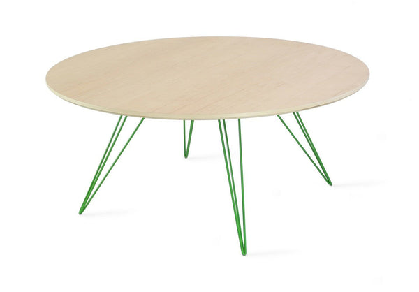 Tronk Williams Coffee Table - Circular Small Maple Blood Red